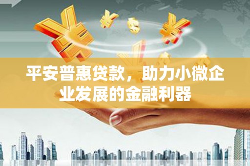 柳州平安普惠贷款，助力小微企业发展的金融利器