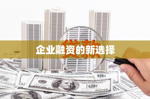 柳州企业融资的新选择