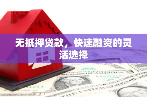柳州无抵押贷款，快速融资的灵活选择
