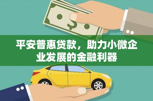 柳州平安普惠贷款，助力小微企业发展的金融利器