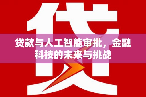 柳州贷款与人工智能审批，金融科技的未来与挑战