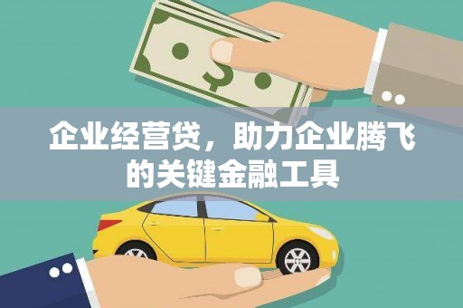 柳州企业经营贷，助力企业腾飞的关键金融工具