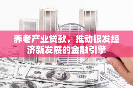 柳州养老产业贷款，推动银发经济新发展的金融引擎